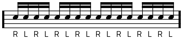 Rudiment #1 notacija