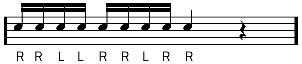 Rudiment #10 notacija