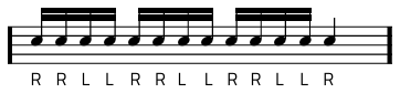 Rudiment #13 notacija