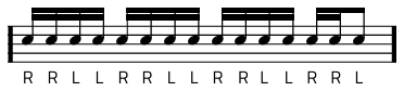 Rudiment #14 notacija