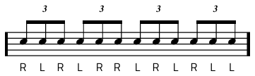 Rudiment #17 notacija