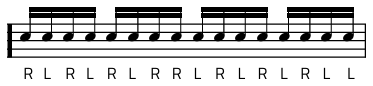 Rudiment #18 notacija