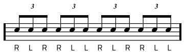 Rudiment #19 notacija