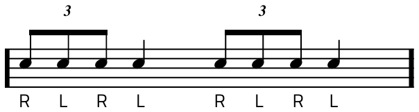 Rudiment #2 notacija