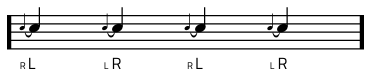 Rudiment #20 notacija