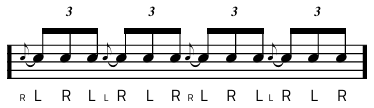 Rudiment #22 notacija