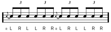 Rudiment #26 notacija