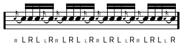 Rudiment #27 notacija