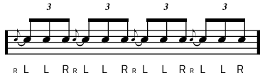 Rudiment #28 notacija