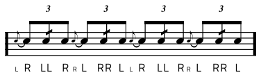 Rudiment #30 notacija