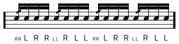 Rudiment #35 notacija