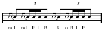 Rudiment #39 notacija