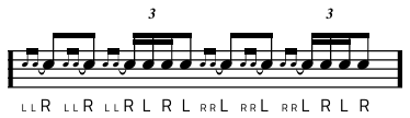 Rudiment #40 notacija