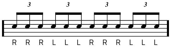 Rudiment #5 notacija