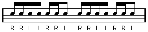 Rudiment #9 notacija