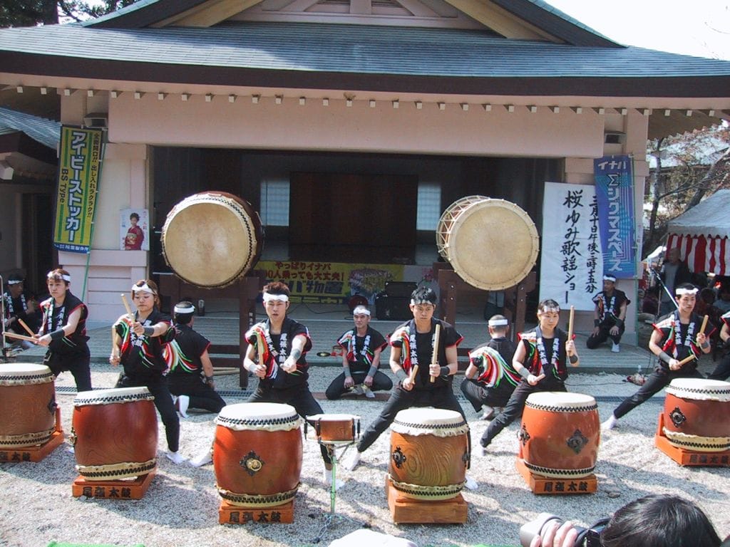 Taiko būgnininkai