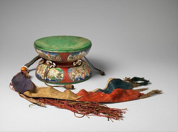 Tibeto damaru ritualinis būgnas, The Met